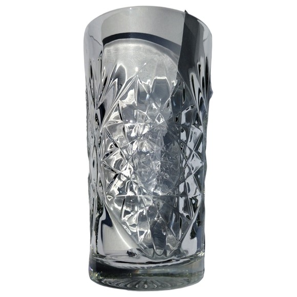 Vintage Libbey Hobstar Highball Tumbler Clear Glass 16oz - Picture 9 of 12